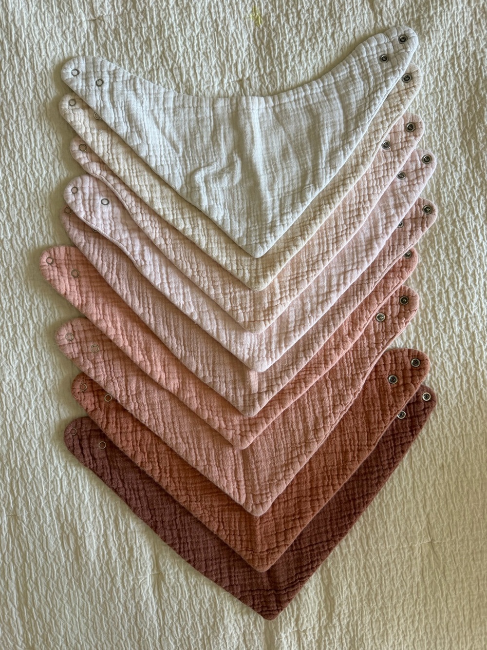 Muslin bandana bibs